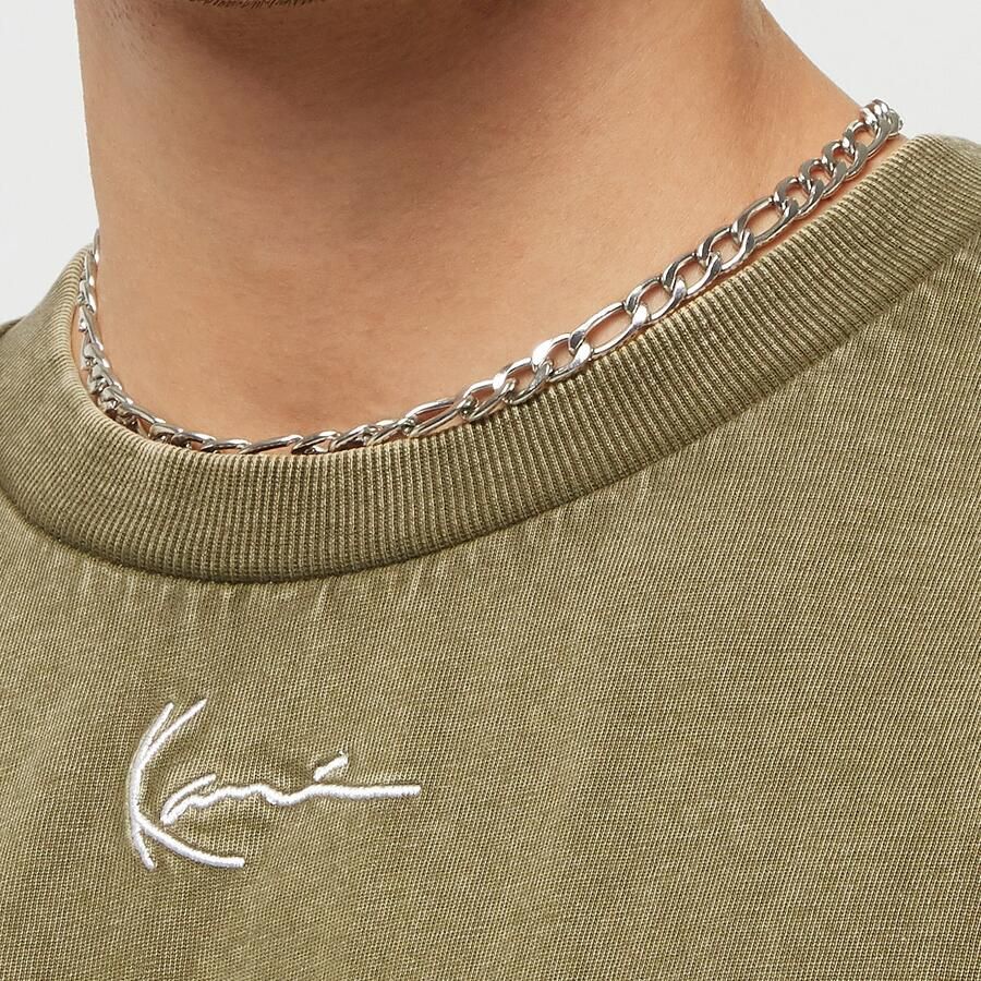 Karl Kani Small Signature Heavy Jersey Washed Boxy Tee Men T-Shirts & Polo's groen Maat XS Kleding - Foto 2