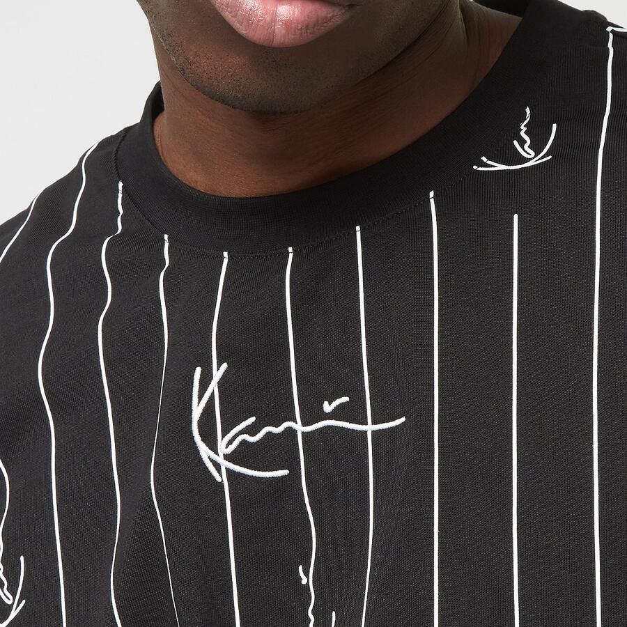 Karl Kani Small Signature Logo Pinstripe Tee Men T-Shirts & Polo's zwart Maat XL Kleding - Foto 2