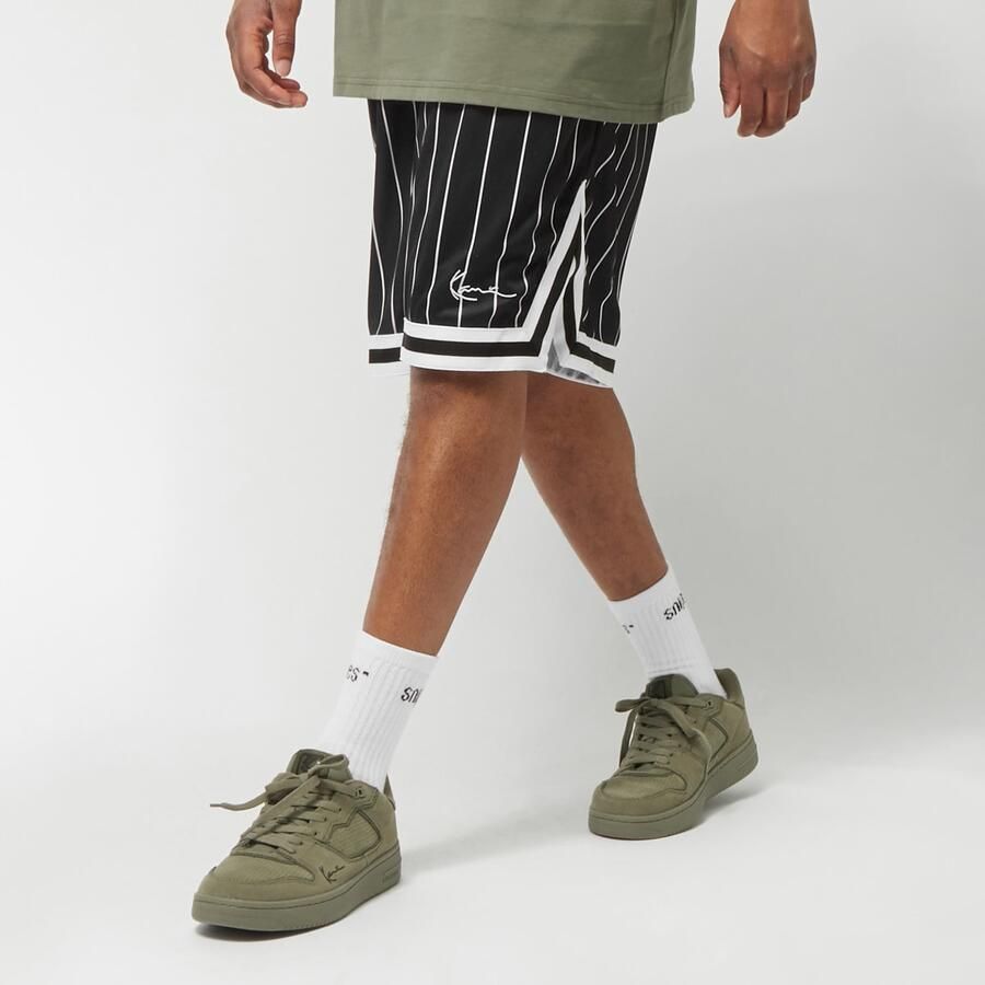 Karl Kani Small Signature Pinstripe Mesh Shorts Sportshorts Kleding black white maat: XXL beschikbare maaten:S M L XL XS XXL - Foto 3
