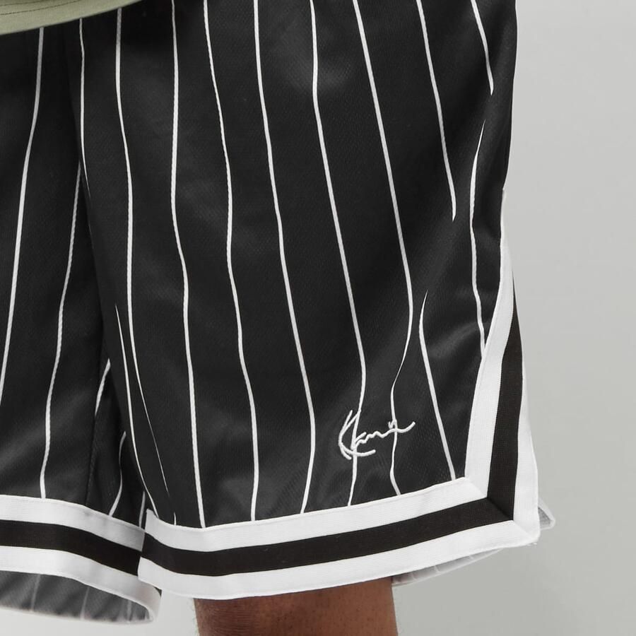 Karl Kani Small Signature Pinstripe Mesh Shorts Sportshorts Kleding black white maat: XXL beschikbare maaten:S M L XL XS XXL