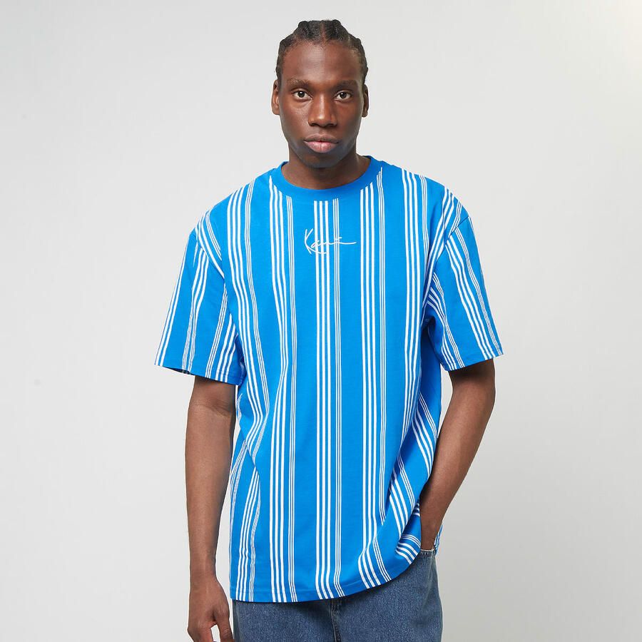 Karl Kani Small Signature Striped Tee Men T-Shirts & Polo's blauw Maat XS Kleding - Foto 3