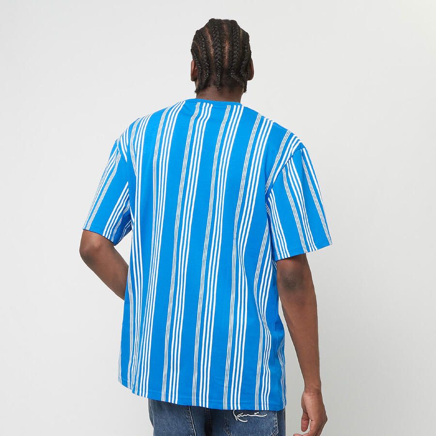 Karl Kani Small Signature Striped Tee Men T-Shirts & Polo's blauw Maat XS Kleding