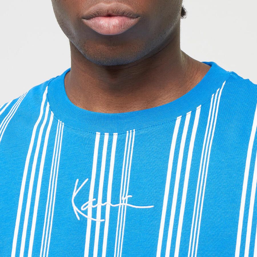 Karl Kani Small Signature Striped Tee Men T-Shirts & Polo's blauw Maat XS Kleding - Foto 2