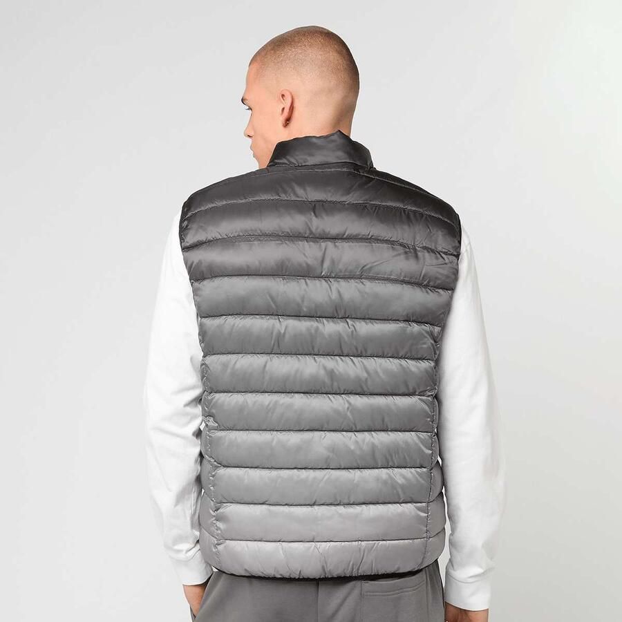 Karl Kani Sport Gradient Light Puffer Vest Men Bodywarmers grijs Maat M Kleding