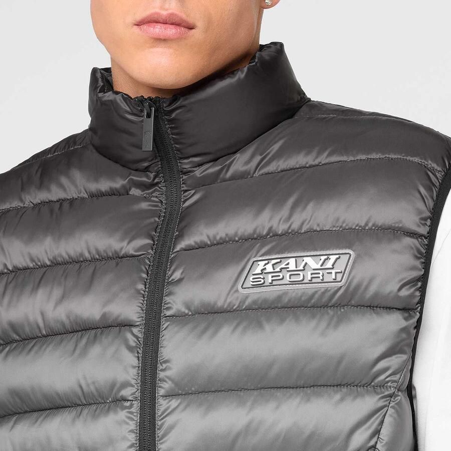 Karl Kani Sport Gradient Light Puffer Vest Men Bodywarmers grijs Maat M Kleding - Foto 2