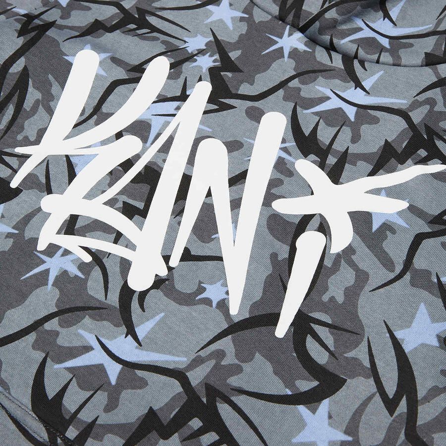 Karl Kani Star Camo Oversize Hoodie Junior Unisex Hoodies & Sweaters grijs Kleding - Foto 2