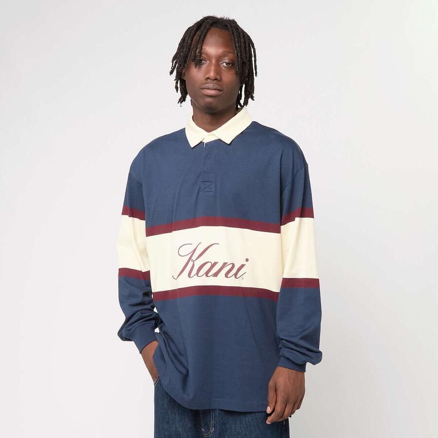 Karl Kani Stripe Rugby Shirt Men T-Shirts & Polo's blauw Maat XL Kleding - Foto 2
