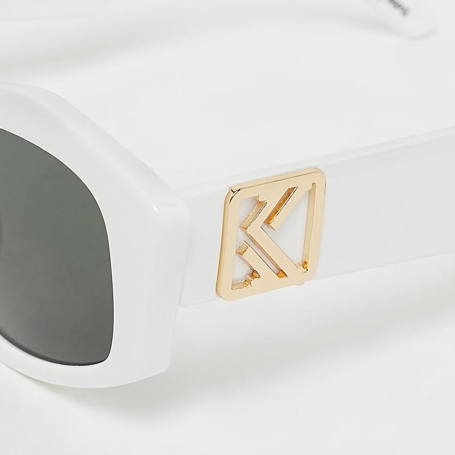Karl Kani Unisex zonnebrillen wit Maat ONE SIZE Accessoires