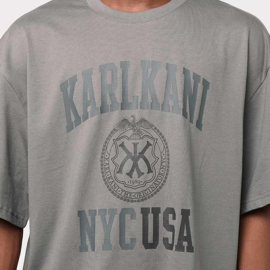 Karl Kani Usa Boxy T-Shirt Men T-Shirts & Polo's grijs Maat XL Kleding - Foto 2