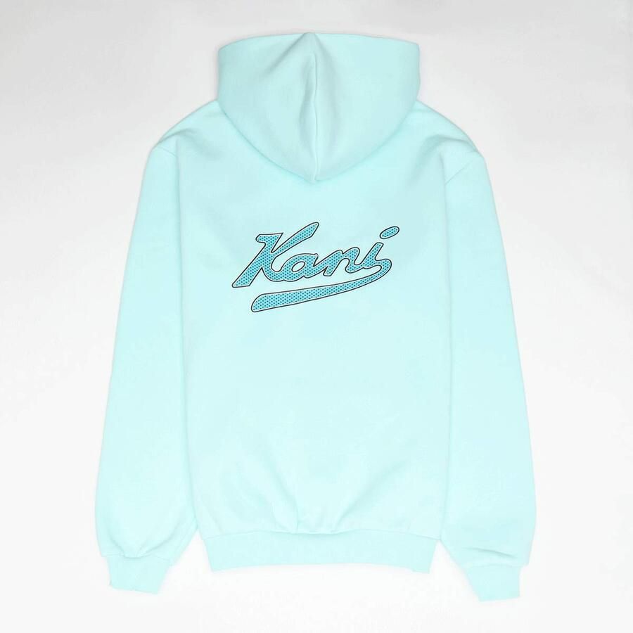 Karl Kani Varsity Palm Print Zip Hoodie Junior Unisex Hoodies & Sweaters blauw Kleding - Foto 3