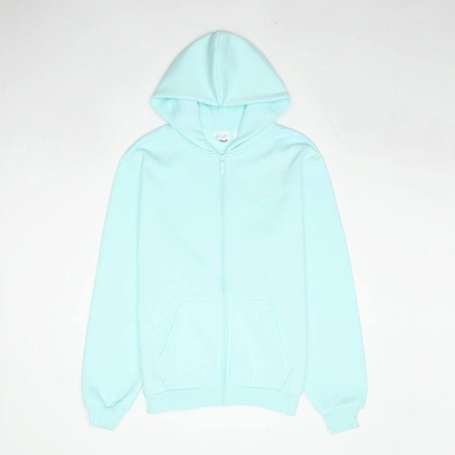 Karl Kani Varsity Palm Print Zip Hoodie Junior Unisex Hoodies & Sweaters blauw Kleding