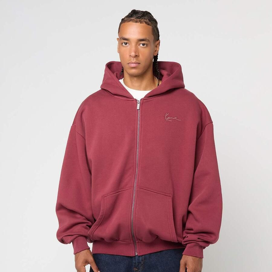 Karl Kani Western Os Zip Hoodie Men Hoodies & Sweaters rood Maat XL Kleding