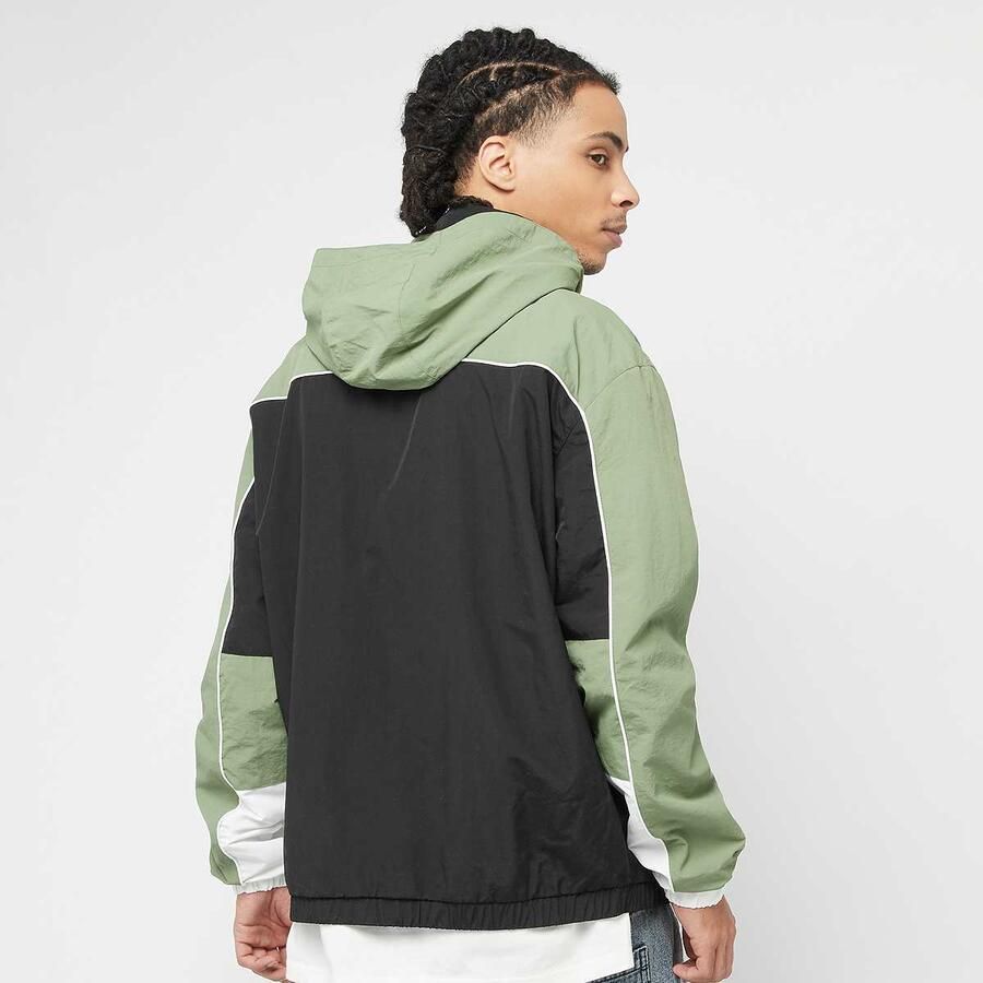 Karl Kani Woven Retro Windbreaker men Windbreakers groen Maat XL Kleding