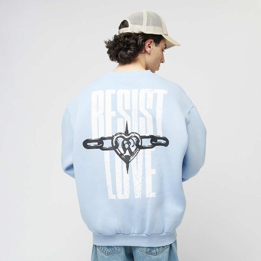 Karl Kani Woven Signature Resist Love Crew Men Hoodies & Sweaters blauw Maat XS Kleding - Foto 3