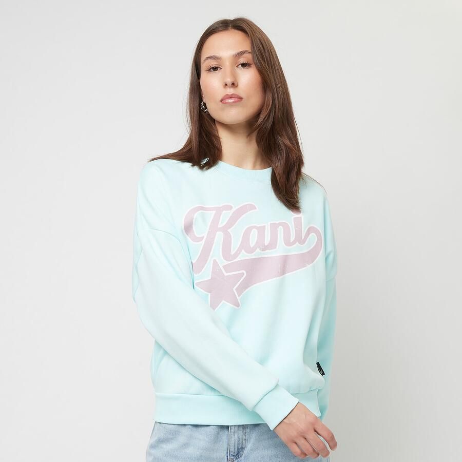 Karl Kani Woven Signature Star Logo Crew Wo Hoodies & Sweaters blauw Maat XS Kleding - Foto 3