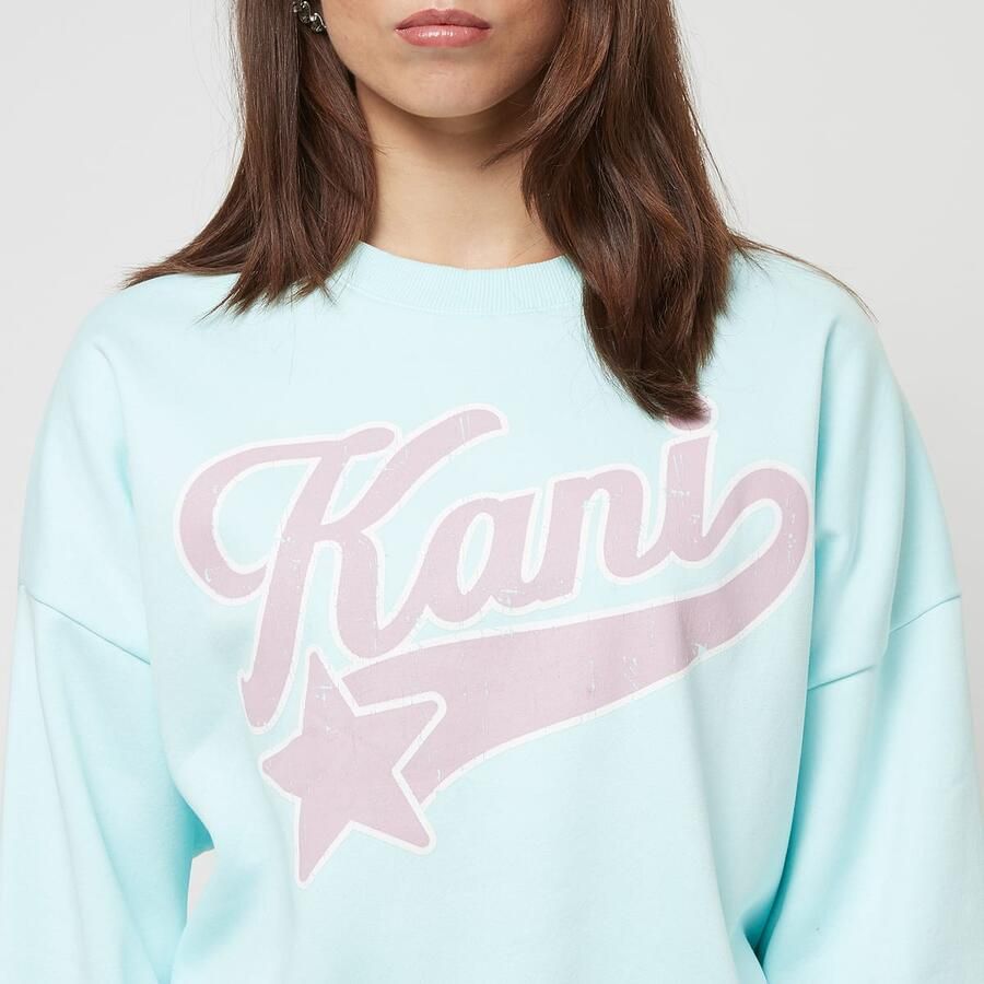 Karl Kani Woven Signature Star Logo Crew Wo Hoodies & Sweaters blauw Maat XS Kleding - Foto 2