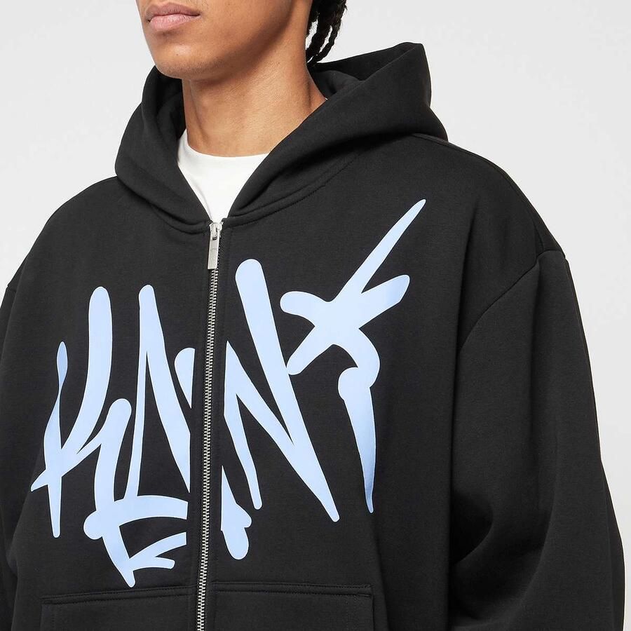 Karl Kani Woven Signature Tag Zip Hoodie Men Hoodies & Sweaters zwart Maat XL Kleding - Foto 2