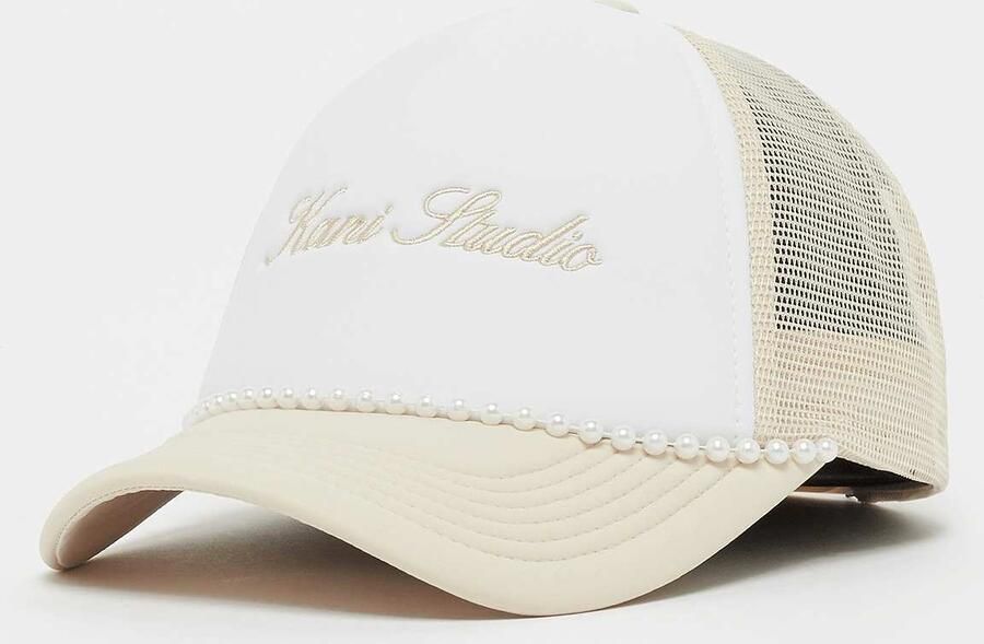 Karl Kani Woven Signature Trucker Cap Unisex Caps wit Maat ONE SIZE Accessoires - Foto 3