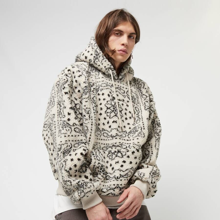 Karl Kani Metal Signature Paisley Os Teddy Hoodie Hoodies Kleding light sand blac maat: XL beschikbare maaten:XL