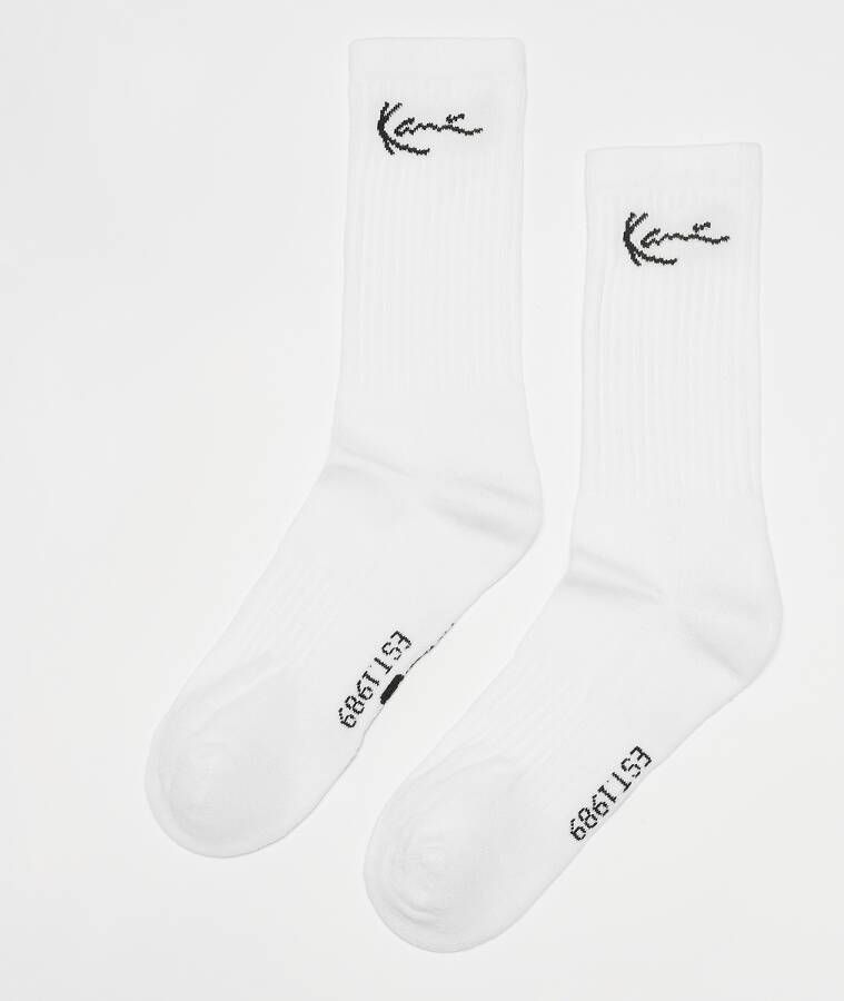 Karl Kani Signature Socks (3 Pack) Lang Kleding white maat: 35-38 beschikbare maaten:35-38 39-42 43-46