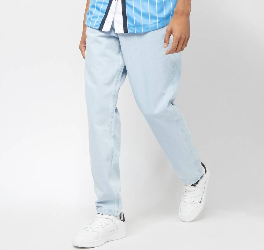 Karl Kani Small Signature Baggy Five Pocket Denim Spijkerbroeken Kleding bleached blue maat: M beschikbare maaten:M XL