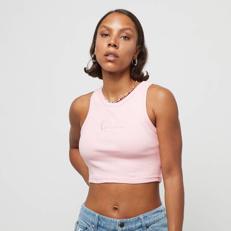 Karl Kani Small Signature Bandeau Top Tanktops Kleding light pink maat: XS beschikbare maaten:XS S M L