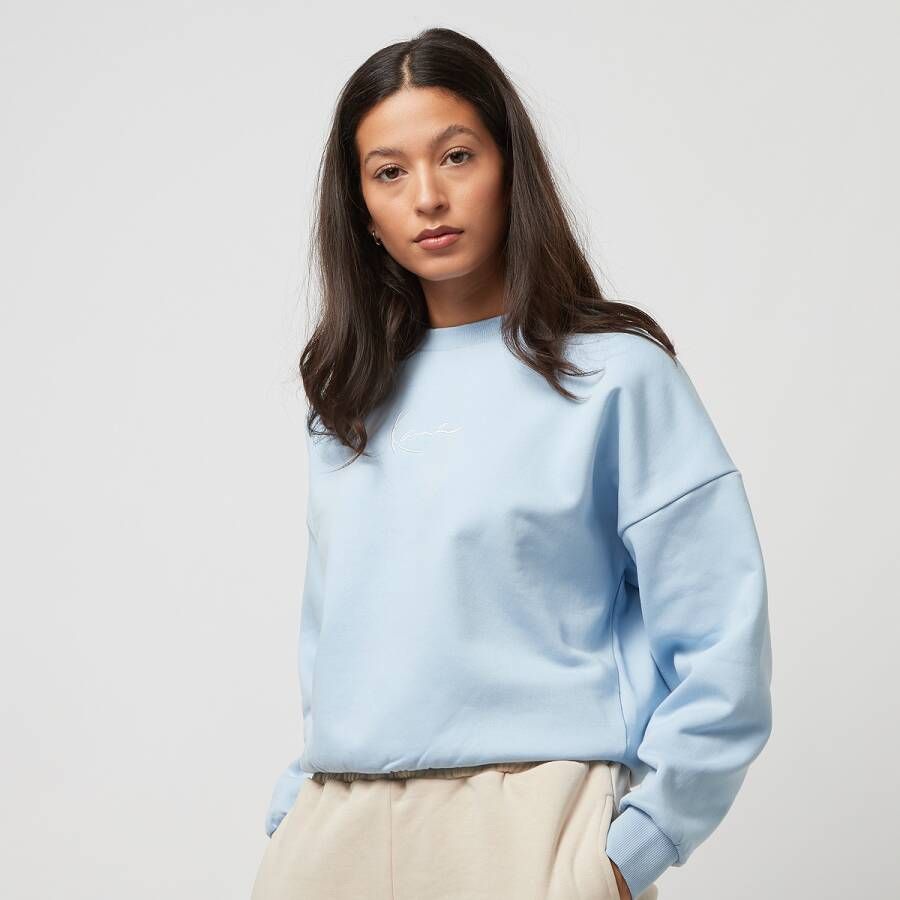 Karl Kani Small Signature Essential Crew Sweaters Kleding light blue maat: XS beschikbare maaten:XS S L XL