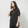 Karl Kani Small Signature Essential Pinstripe Os Tee T-shirts Kleding black white maat: XS beschikbare maaten:XS S M L - Thumbnail 1