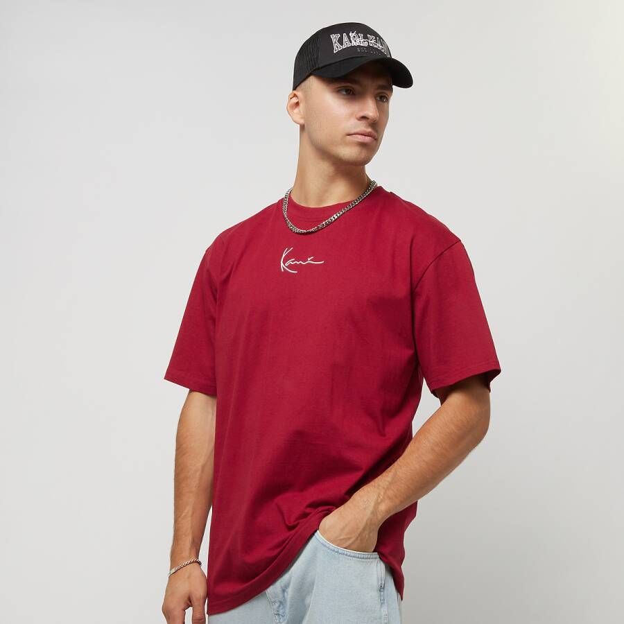 Karl Kani Small Signature Essential Tee T-shirts Kleding dark red maat: L beschikbare maaten:L