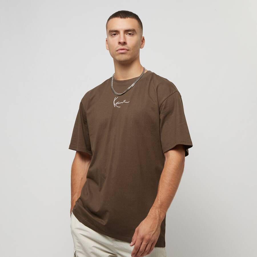 Karl Kani Small Signature Essential Tee T-shirts Kleding dark brown maat: M beschikbare maaten:M L XL