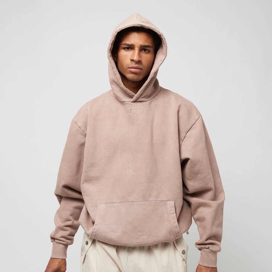 Karl Kani Small Signature Os Heavy Sweat Washed Hoodie Hoodies Heren sand maat: XXL beschikbare maaten:XS S M L XL XXL