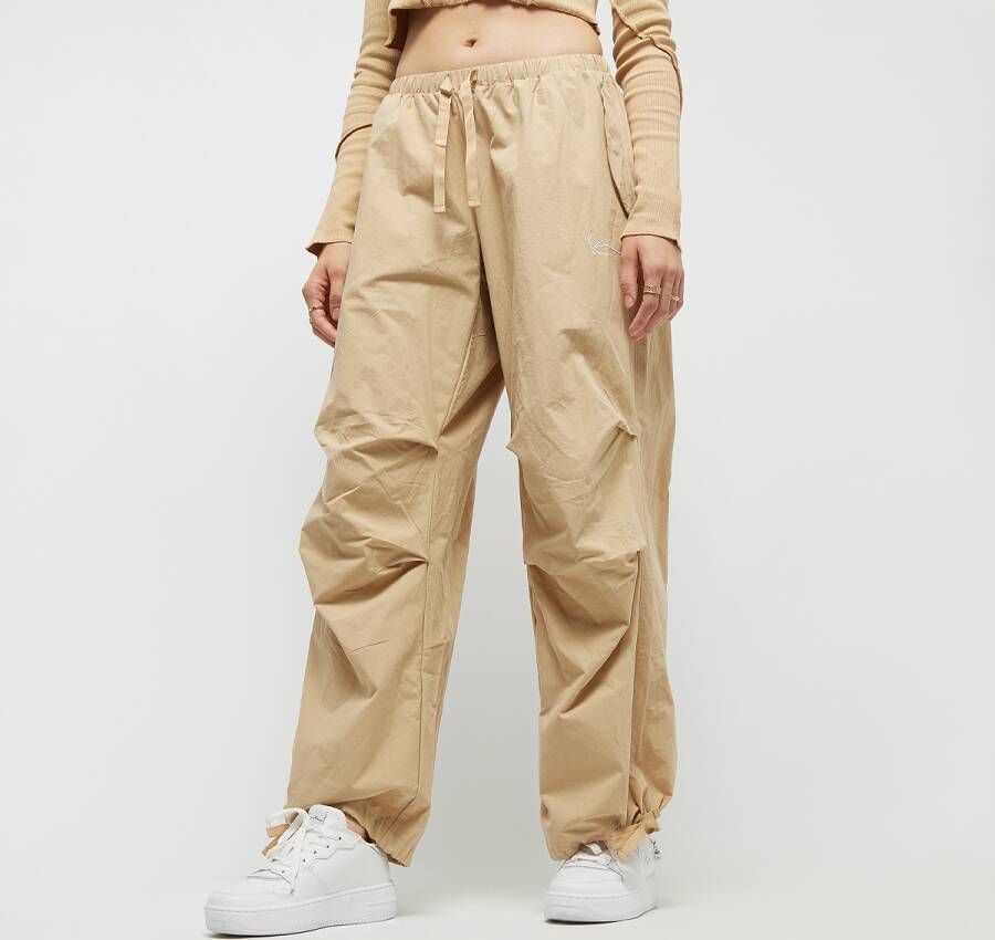 Karl Kani Small Signature Parachute Pants Baggy Kleding sand maat: XS beschikbare maaten:S M L XS