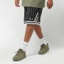 Karl Kani Small Signature Pinstripe Mesh Shorts Sportshorts Kleding black white maat: XXL beschikbare maaten:S M L XL XS XXL - Thumbnail 1