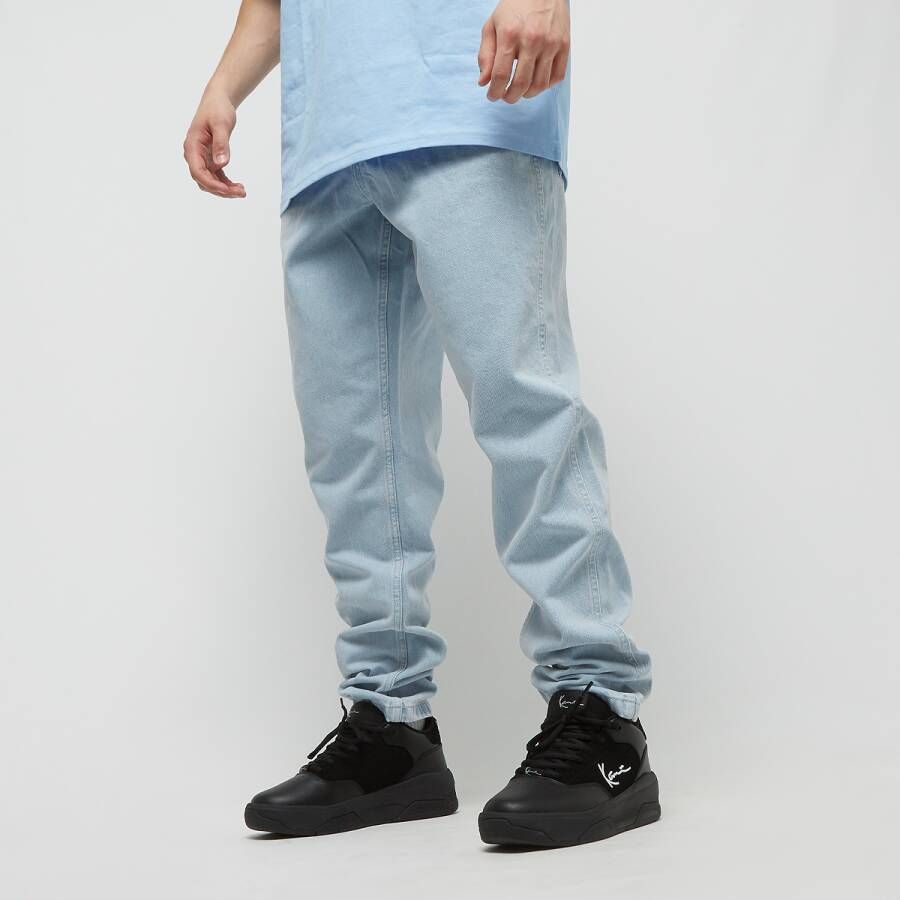 Karl Kani Small Signature Tapered Five Pocket Denim Spijkerbroeken Kleding bleached blue maat: 38 beschikbare maaten:28 30 32 34 36 38