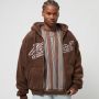 Karl Kani Varsity Teddy Full Zip Hoodie Hooded vesten Kleding brown maat: XXL beschikbare maaten:S M L XL XXL - Thumbnail 2