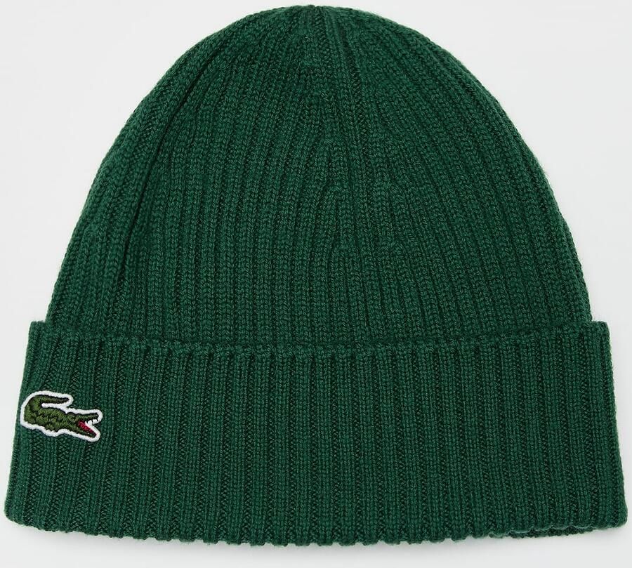Lacoste Knitted Cap Unisex Mutsen zwart Maat ONE SIZE Accessoires