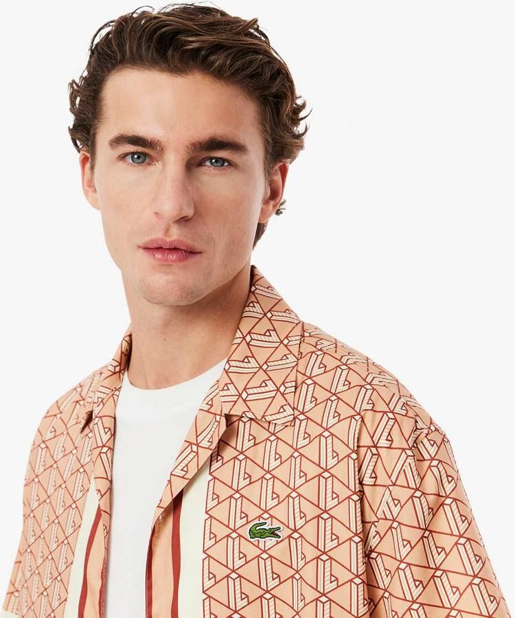 Lacoste Oberhemd men Overhemden beige Maat XL Kleding