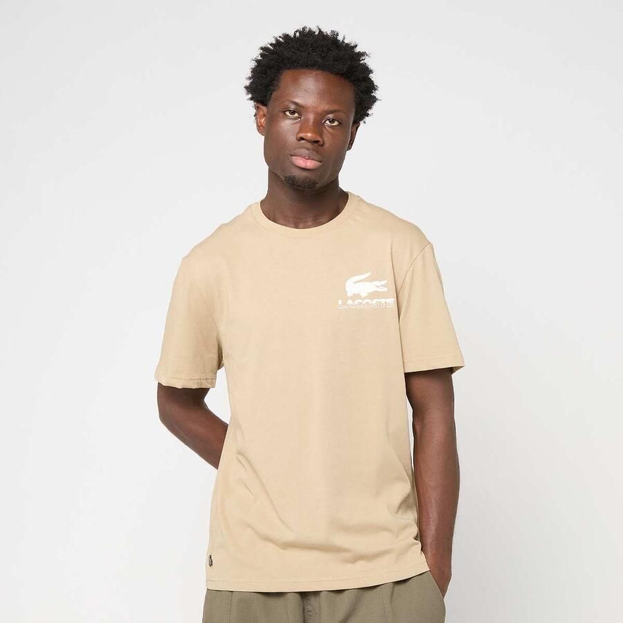 Lacoste T-shirt Men T-Shirts & Polo's beige Maat L Kleding