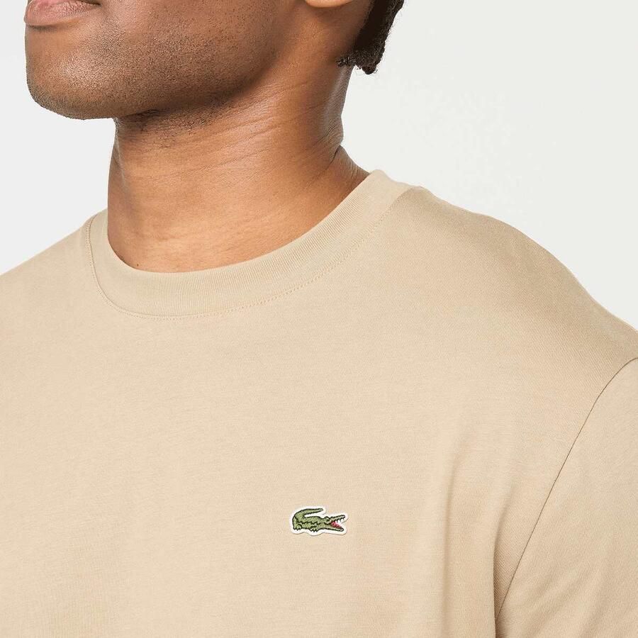 Lacoste T-shirt Men T-Shirts & Polo's beige Maat XL Kleding
