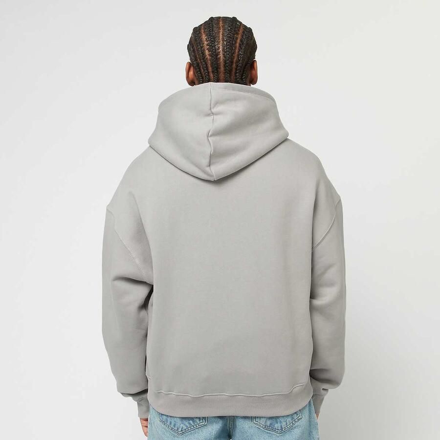 Low Lights Studios Three Ring Logo Zip Hoodie Concrete Men Hoodies & Sweaters grijs Maat XL Kleding