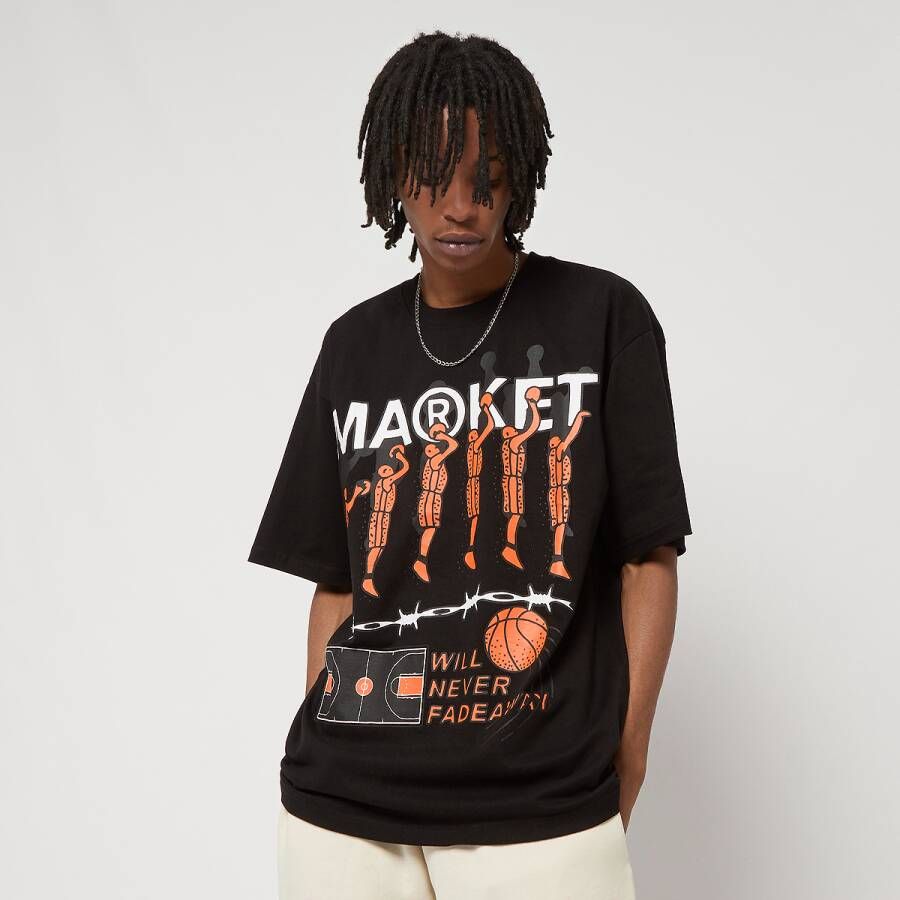 MARKET Jump Shot Tee T-shirts Kleding black maat: S beschikbare maaten:S