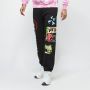 Market Zwarte Peace And Power Sweatpants Black Heren - Thumbnail 1