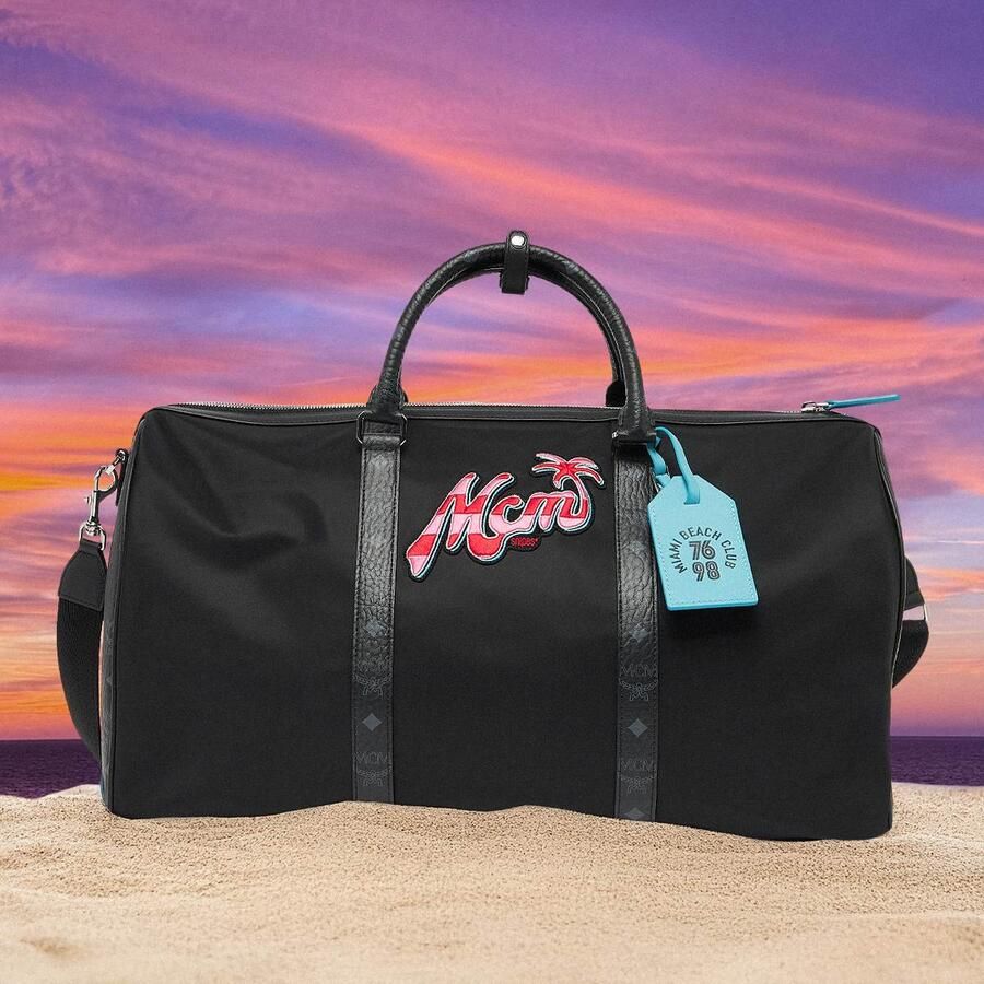 MCM x SNIPES Ottomar Weekender Large Unisex Sporttassen & Gymbags zwart Maat ONE SIZE Accessoires - Foto 3