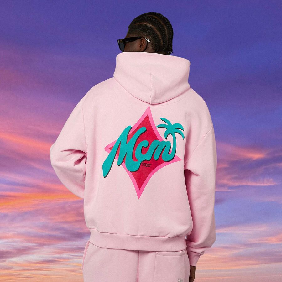 MCM x SNIPES Palm Zip Hoodie Hoodies & Sweaters lichtroze Maat XS Kleding - Foto 3