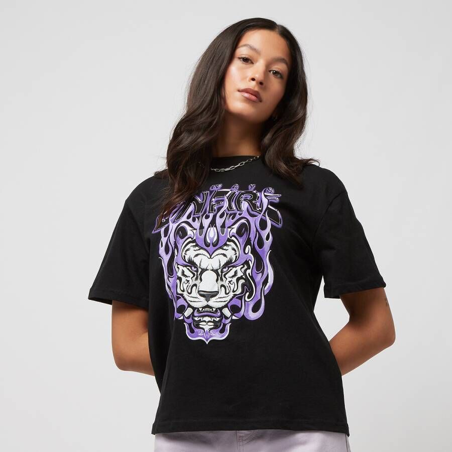 Miss Tee Always On Fire Tee T-shirts Kleding Black maat: L beschikbare maaten:XS S L