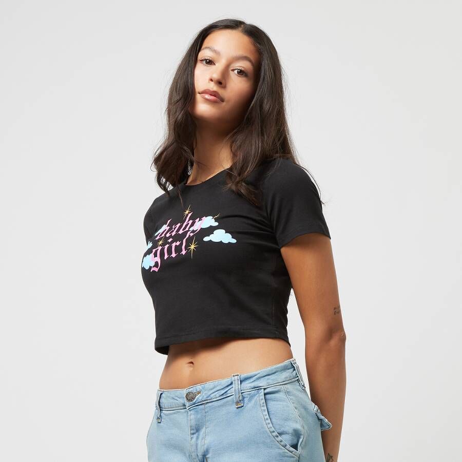 Miss Tee Baby Girl Cropped Tee T-shirts Kleding Black maat: XS beschikbare maaten:XS M L XL