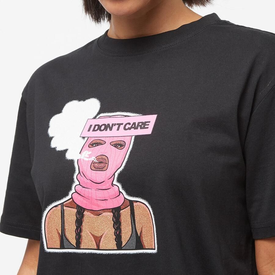 Miss Tee I Don't Care Tee T-shirts Dames black maat: XS beschikbare maaten:XS S M L XL