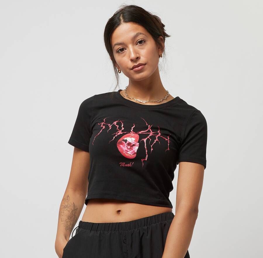 Miss Tee Muah Cropped Tee T-shirts Kleding Black maat: S beschikbare maaten:XS S M L