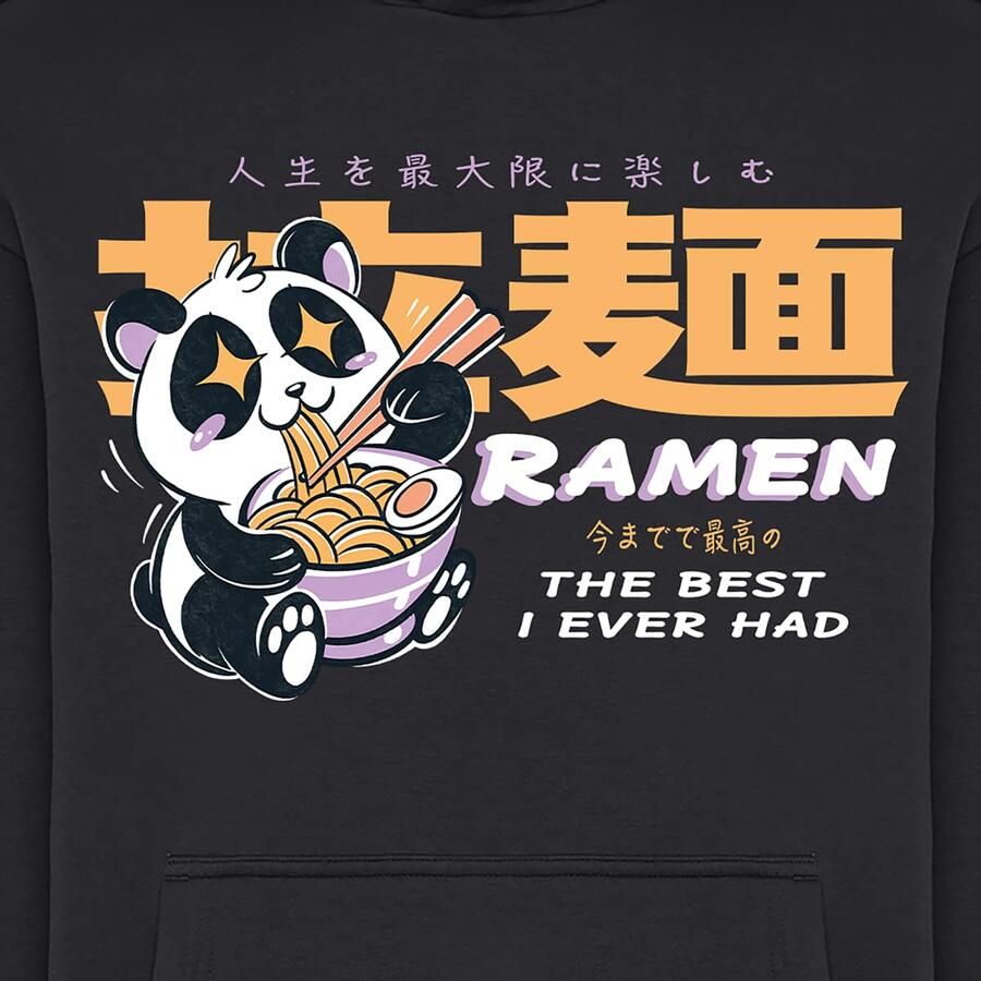 Mister tee Best Ramen Fluffy Hoody Men Hoodies & Sweaters zwart Maat XXL Kleding