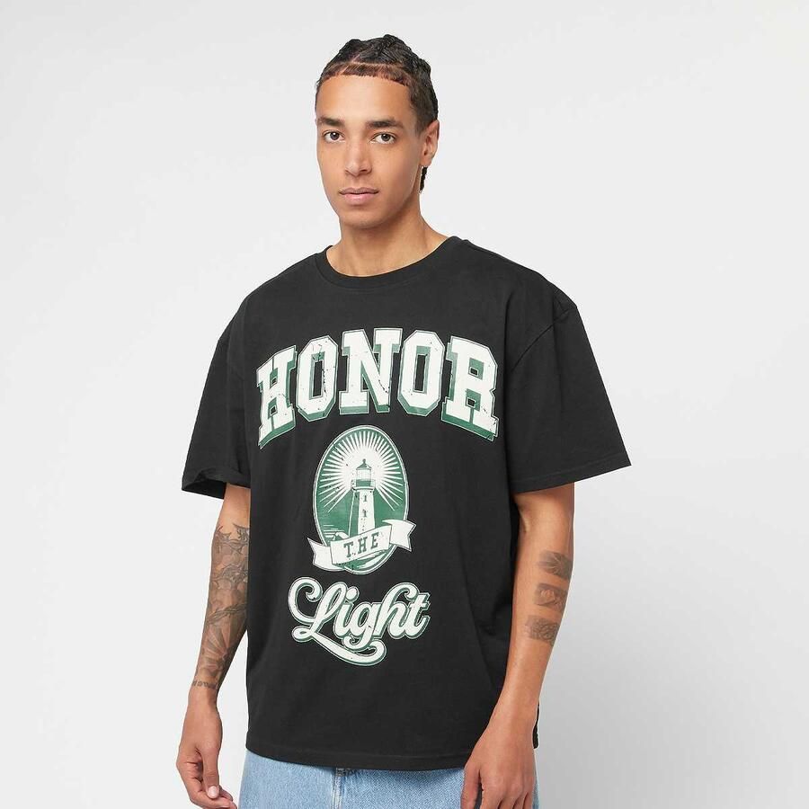 Mister tee Honor The Light Oversize Men T-Shirts & Polo's zwart Maat XXL Kleding - Foto 3